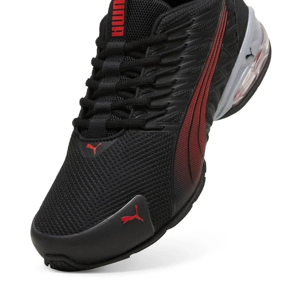 Mens Size 11.5 - Puma Voltaic Evo Black/Red Running Shoes Sneakers 379601-08 NEW